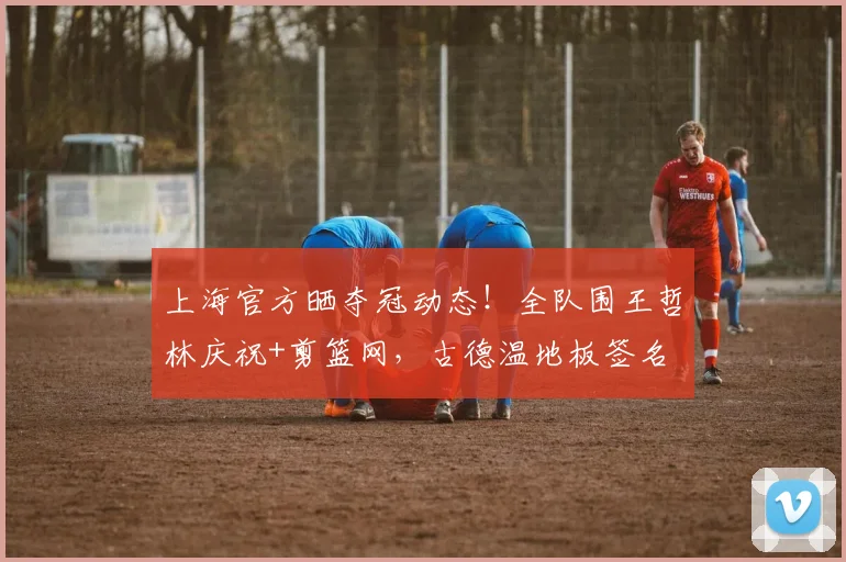 上海官方晒夺冠动态!全队围王哲林庆祝+剪篮网,古德温地板签名